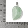 Natural Green Aventurine Carved Pendants G-P599-04P-10-3