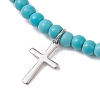 2Pcs 201 Stainless Steel Charm Bracelets BJEW-JB13274-4