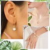 10Pcs 2 Styles Natural Agate Peach Charms KK-CJ0003-24-7