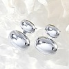 304 Stainless Steel Oval Stud Earrings EJEW-M073-08P-3