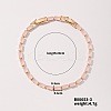 Elegant and Versatile Rectangle Brass Glass Bracelets for European and American Fashion LS-QW9736-3-1