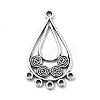 Tibetan Style Alloy Chandelier Components PALLOY-E450-11AS-2