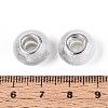 Transparent Resin Rondelle European Beads RESI-N044-02L-3