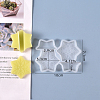 Christmas Snowflake Straw Topper Silicone Molds Decoration X-DIY-J003-13-1
