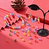 350Pcs 7 Style Baking Paint & Electroplate Glass Beads EGLA-YW0001-18-7