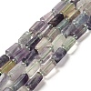 Natural Fluorite Beads Strands G-N327-06-20-1