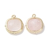 Natural Rose Quartz Pendants G-G012-09A-04-2