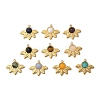 Natural Mixed Stone Pendants STAS-F312-10G-1