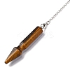 Natural Tiger Eye Pointed Dowsing Pendulums G-Q184-04D-P-4