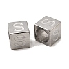 304 Stainless Steel European Beads STAS-D382-02S-P-1