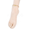 Ion Plating(IP) 304 Stainless Steel Multi-strand Anklets AJEW-AN00332-03-4