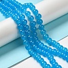 Baking Paint Imitation Jade Glass Round Bead Strands DGLA-Q021-8mm-13-1