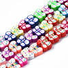 Handmade Polymer Clay Bead Strands CLAY-N006-71-1