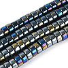 AB Color Plated Opaque Glass Beads Strands LS-GLAA-T026-3x6mm-P16-1
