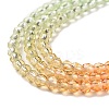 Transparent Gradient Color Glass Beads Strands GLAA-G101-2mm-05-5