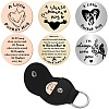 3Pcs 3 Style Stainless Steel Commemorative Decision Maker Coins AJEW-CN0002-06-1