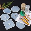 DIY Cup Mat Resin Casting Silicone Molds Kits DIY-OC0002-72-2