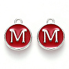 Platinum Plated Alloy Enamel Charms LS-ENAM-S118-03M-P-1