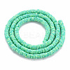 Handmade Polymer Clay Bead Strands X-CLAY-S094-4mm-A11-2