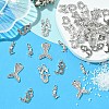 40Pcs 4 Styles Tibetan Style Alloy Pendants TIBEP-YW0002-03-4
