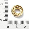 Rack Plating Brass Micro Pave Clear Cubic Zirconia Beads KK-U014-03G-3