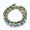 Electroplated Non-magnetic Synthetic Hematite Beads Strands G-P392-R-2