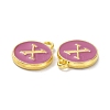 Golden Plated Alloy Enamel Charms ENAM-XCP0001-13X-3