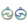 Rainbow Color Alloy Pendants PALLOY-S180-039-RS-2