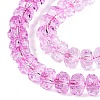 Crackle Transparent Glass Beads Strands GLAA-N068-03A-12-3