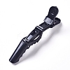 Plastic Alligator Hair Clips OHAR-WH0016-09E-1