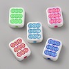 UV Platinum Opaque Acrylic Beads MACR-WH20001-26C-1