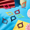 16Pcs 8 Styles Spray Painted 430 Stainless Steel Big Pendants STAS-TA0002-61-6