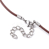 Natural Blue Spot Jasper Round Pendant Necklaces NJEW-JN04478-03-5
