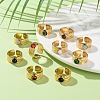 Round Natural & Synthetic Gemstone Finger Rings RJEW-Q004-06G-1
