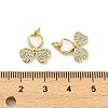 Brass Micro Pave Clear Cubic Zirconia Pendants KK-K365-05C-G-3