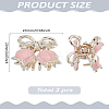 2Pcs Zinc Alloy Claw Hair Clips OHAR-LP0002-13A-2