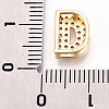 Brass Micro Pave Cubic Zirconia Charms KK-N254-217G-D-3
