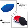 6Pcs 6 Colors EVA Cloth Teardrop Fascinator Hat Base for Millinery AJEW-CA0002-78-4