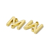 Rack Plating Brass Letter Connector Charms KK-C007-38G-M-3