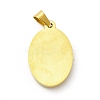 PVD Vacuum Plating 304 Stainless Steel Enamel Pendants STAS-A073-18G-2