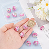12Pcs Polymer Clay Rhinestone Beads RB-PH0001-46-3