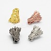 Dragon Head Alloy Beads PALLOY-O059-M-1