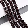 Natural Garnet Beads Strands G-S345-6mm-37-2