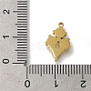 Ion Plating(IP) 304 Stainless Steel Manual Polishing Charms STAS-M059-02G-01-3