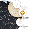 80Pcs 4 Colors Eco-Friendly Plastic Earring Hooks STAS-FH0002-15-6