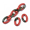 Two Tone Opaque Acrylic Linking Rings OACR-S038-035E-4