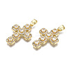 Brass Micro Pave Cubic Zirconia Pendants ZIRC-N039-157A-NF-3