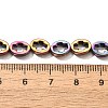 Electroplated Synthetic Non-magnetic Hematite Beads Strands G-L613-Z01-01I-4