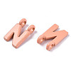 Spray Painted Alloy  2-Loop Link Pendants LS-X-PALLOY-T075-48N-RS-3