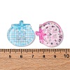 4-Hole Button Plastic Cabochons BUTT-V001-01-3